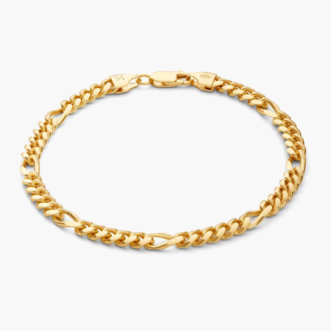 5mm Chain Bracelet Gold Vermeil Wholesale Customized Jewelry