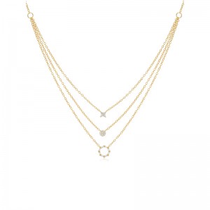 Mass Produce Triple Layer Pendant Necklace With JINGYING