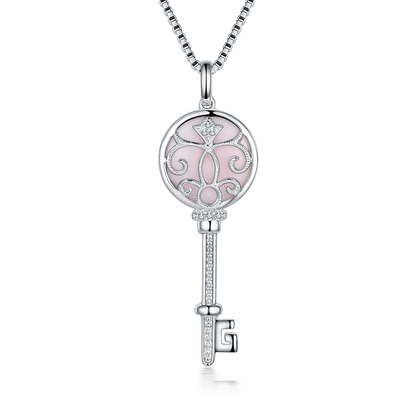 Anpassad grossist Rosa |Hängen |Sterling silver kedja design |Micro Pave Cz Smycken Tillverkning Partihandel