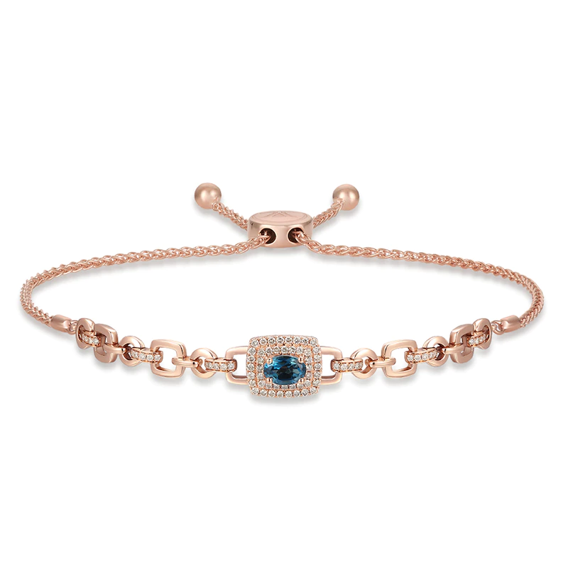 Maßgeschneidertes OEM-Armband aus 925er Sterlingsilber, 14 Karat Roségold, individuelle Schmuckhersteller aus China