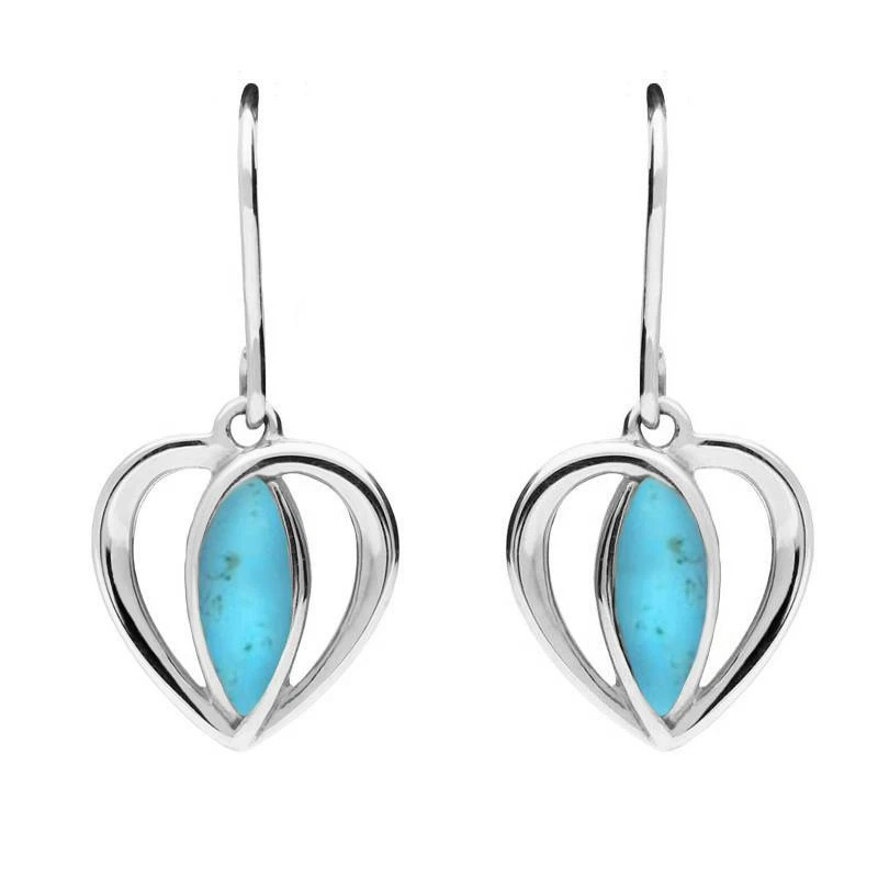 925 Sterling OEM/ODM Jewelry Silver Heart Drop Earrings custom wholesale Sterling Silver Jewelry Suppliers