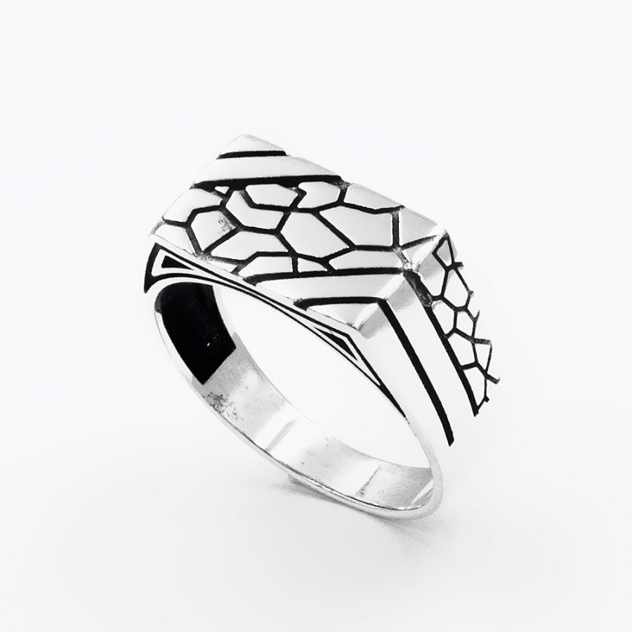 Wholesale 925 Sterling Silver Signet Men’s Ring Custom Made Silver OEM/ODM Jewelry Jewellery supplier