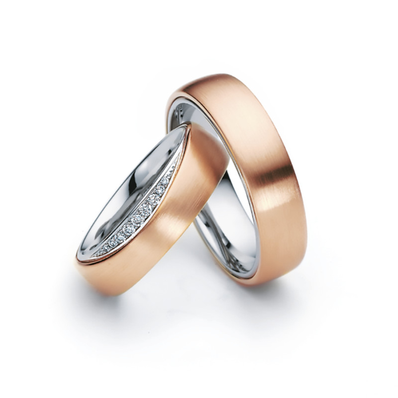 Anel CZ de prata 925 fabricante de joias personalizadas banhadas a ouro rosa 18k