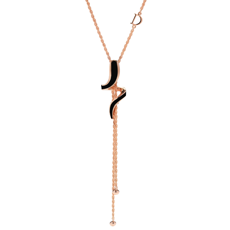 Grossist OEM/ODM smycken 925 silver anpassade rosa guld halsband designa dina smycken