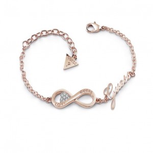 Fabricant de bijoux en argent 925, bracelet Infinity Love en or Rose sur mesure
