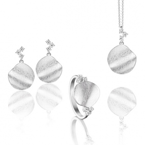 Fabbrica di collane con anelli per orecchini in argento sterling 925