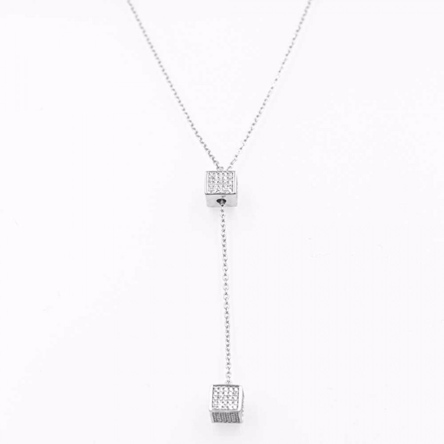 Grossist 925 sterling silver halsband anpassade vitguldpläterade silver smycken leverantör och grossist OEM/ODM smycken