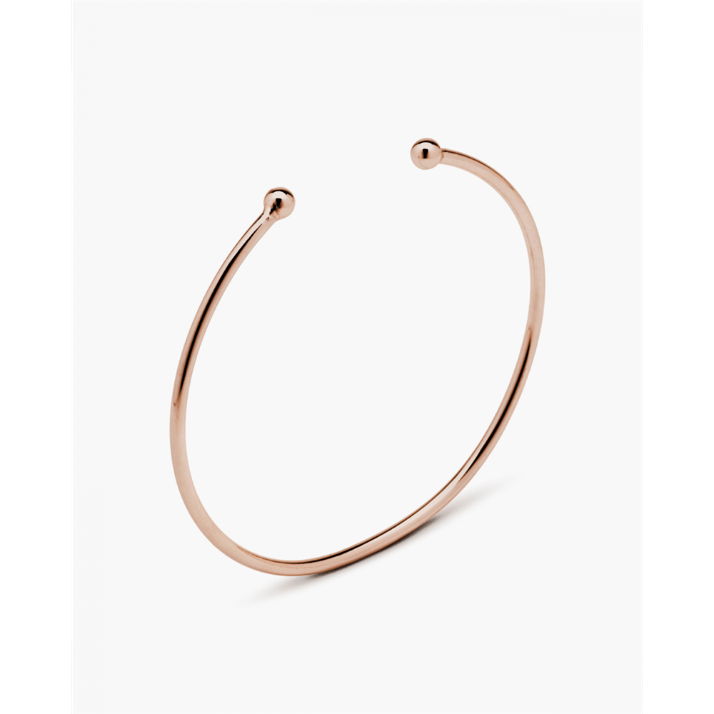 Ett smycke i guld vermeil pärlor tillverkar specialdesignade rosa guldsfärer små piercing armband