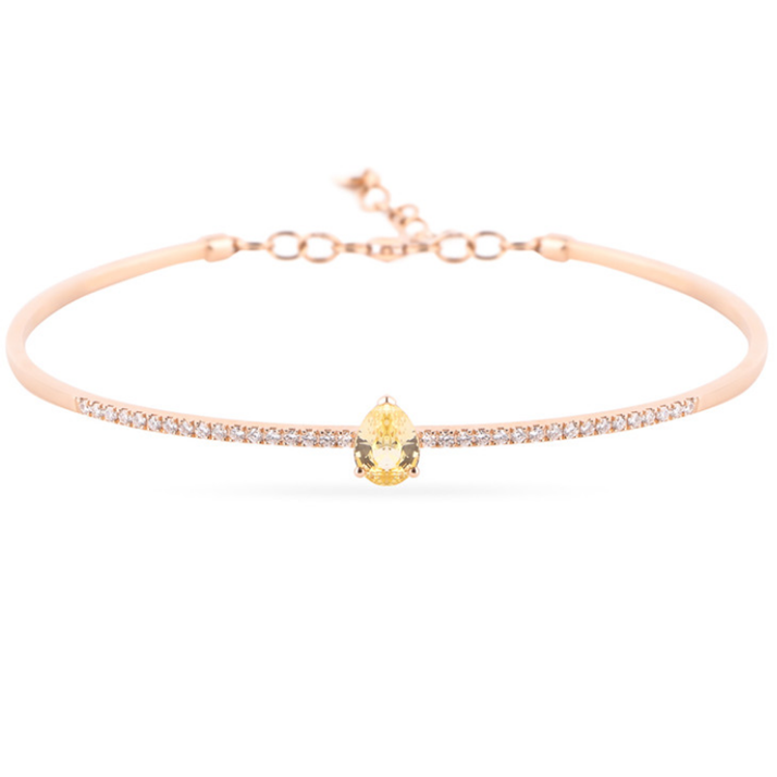 Um bom fornecedor de pulseira feminina banhada a ouro rosa ODM OEM no atacado