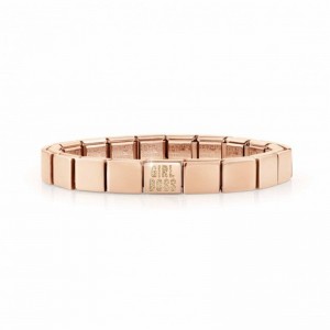 America jewelry wholesaler custom rose gold vermeil Bracelet with Glitter enamel text in English
