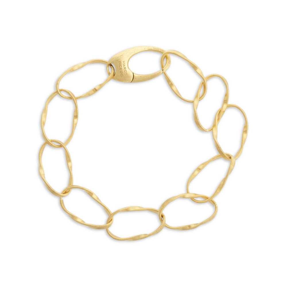 Pulsera de cadena de eslabones vermeil de oro amarillo de 14k hecha a medida, mayorista de joyería de plata esterlina de Estados Unidos