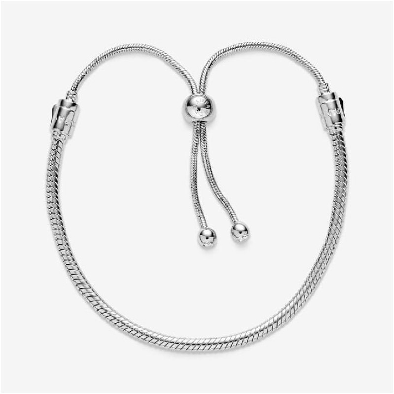 Americký dodavatel šperků creat design rhodiovaný řetízek, stříbrný adjustační náramek pro muže