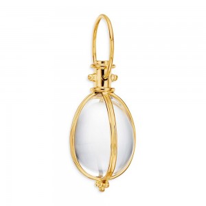 Austrian vermeil jewelry wholesaler custom made oem odm 18k yellow gold vermeil celestial original rock crystal amulet pendant