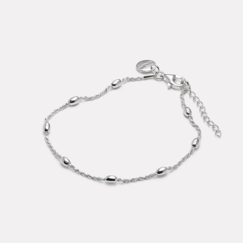 Custom girls sterling silver ball bead bracelet manufacturer