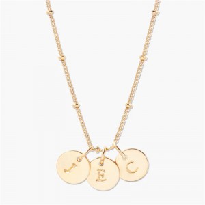 Custom Jewelry Manufacturing Services for Personalized Initial Necklace