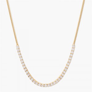 High Quality CZ Gold Necklace Customisation Service