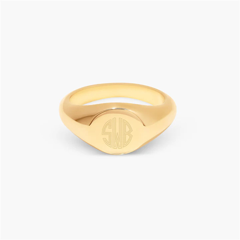 Custom rings jewelry with laser engraving at JINGYING