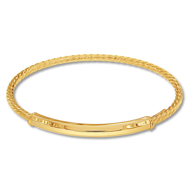 Bracelet OEM sur mesure en or jaune 10 carats, fabricants de bijoux personnalisés en Chine