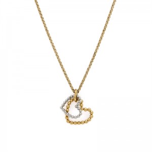 Providing CAD Design for Beaded Heart Gold Plated & Silver Necklace – Crafting Your Best Jewelry