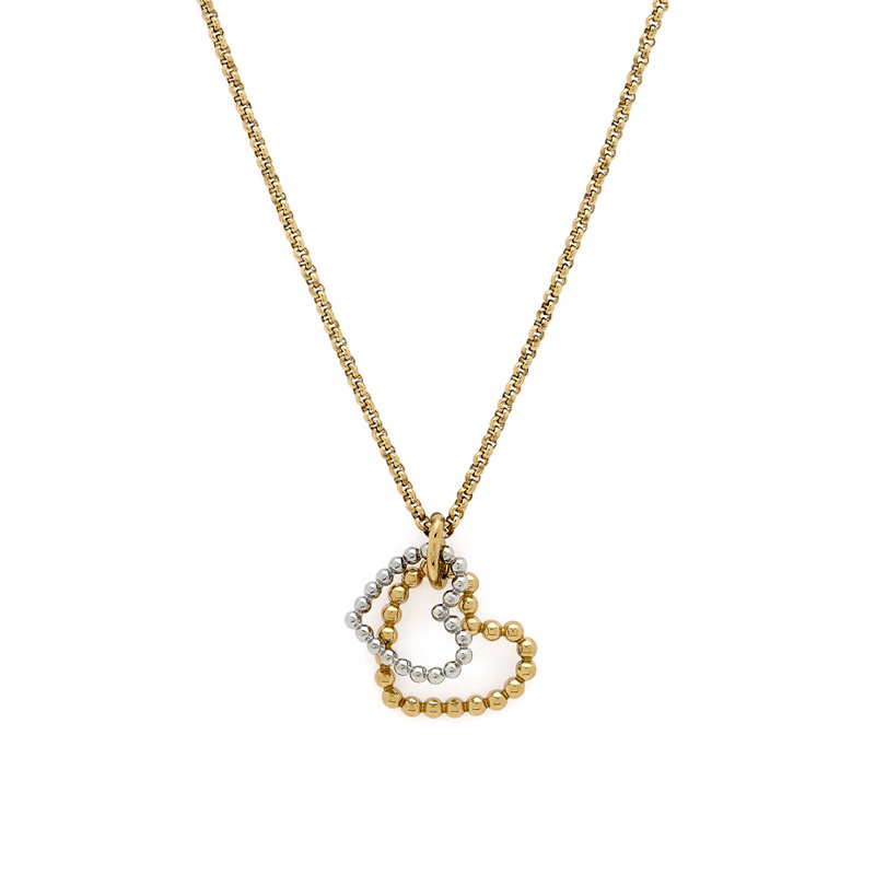 Providing CAD Design for Beaded Heart Gold Plated & Silver Necklace – Crafting Your Best Jewelry