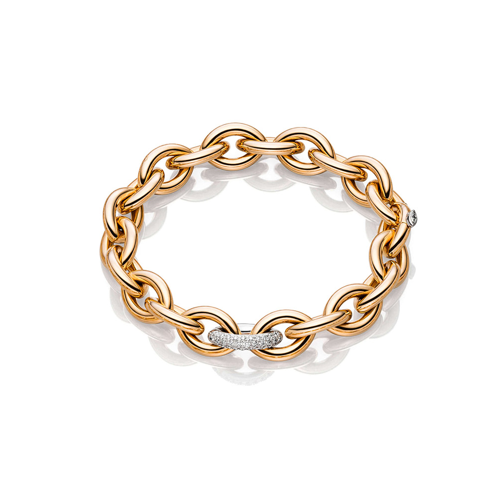 Piękna bransoletka od dostawcy biżuterii ze złotych łańcuszków Vermeil