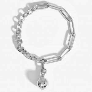 Joyería de plata de ley 925 belga mayorista personalizada 300 unidades de pulsera chapada en oro blanco