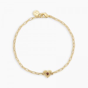 The Manufacturer of OEM Silver Jewelry Birthstone Heart Bracelet