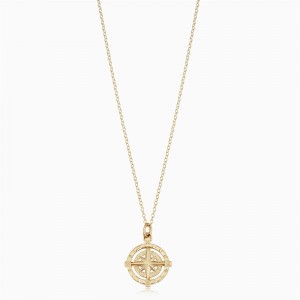 The Premier Custom Gold Vermeil Jewelry Manufacturer for OEM Compass Rose Pendant Necklaces