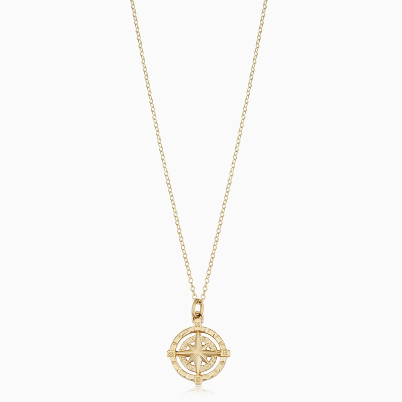The Premier Custom Gold Vermeil Jewelry Manufacturer for OEM Compass Rose Pendant Necklaces