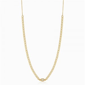 Customized Jewelry Manufacturer OEM Dazzle Me Curb Choker Necklace