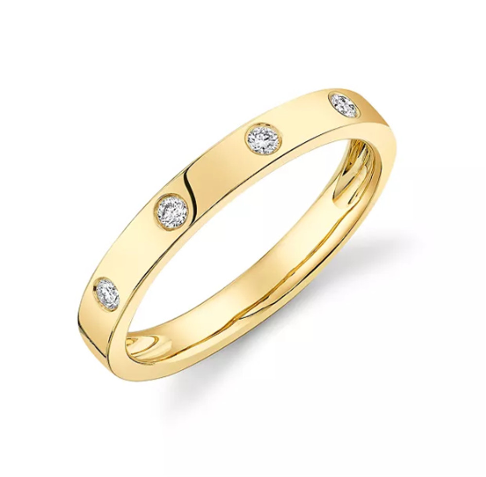 Fabricante de joias vermeil CZ Gold, fornecedor de anéis OEM ODM