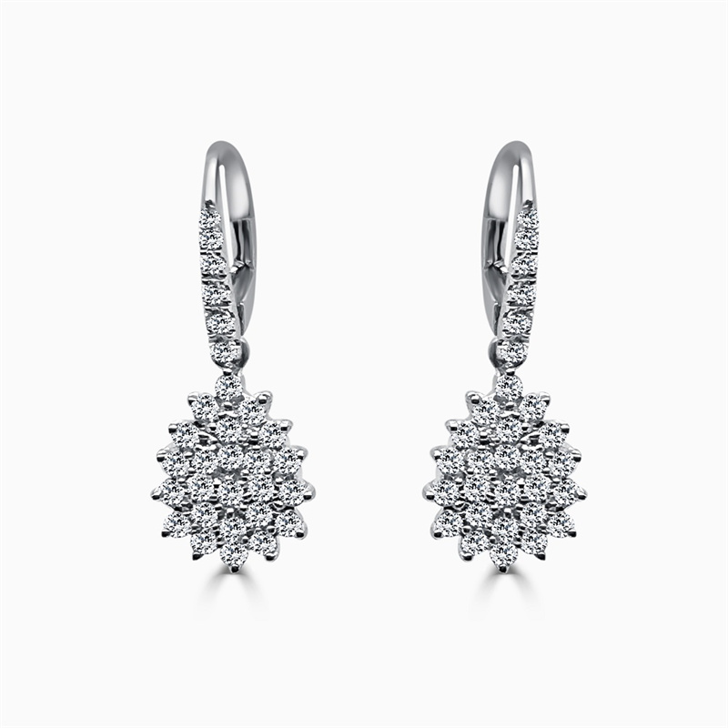 CZ earrings jewelry custom grossister leverantörer Kina