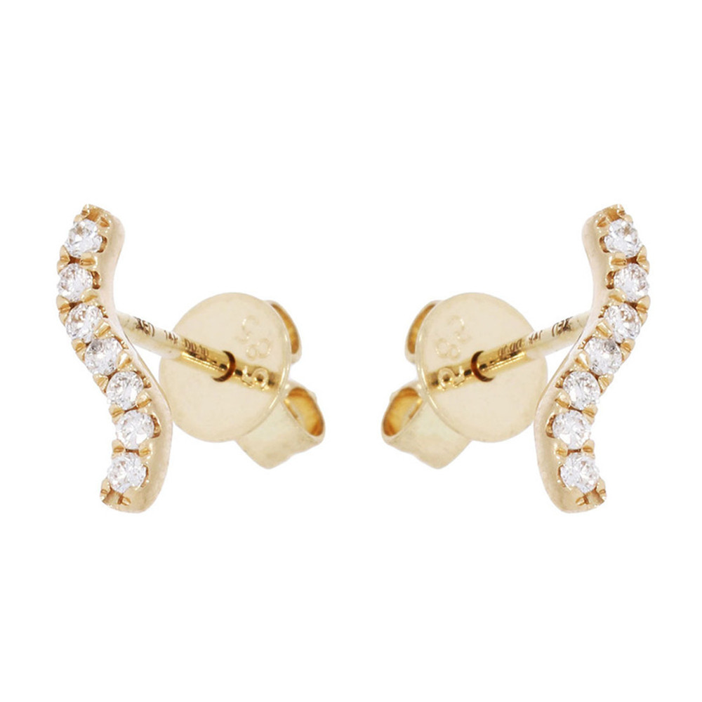 Produsen perhiasan lapis emas CZ menciptakan perhiasan anting custom sesuai keinginan Anda