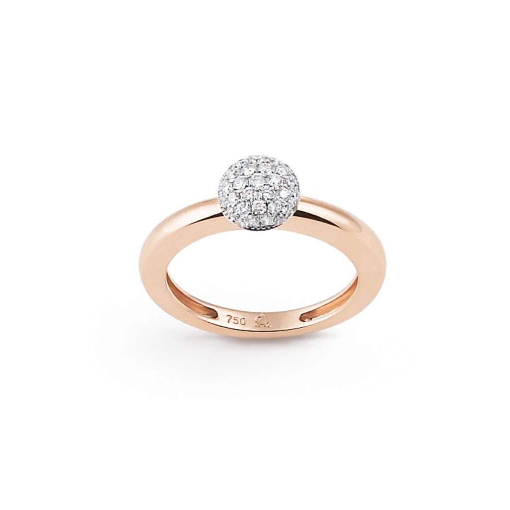 Wholesale CZ rose gold plated ring Customized design 925 sterling silver supplier OEM/ODM Jewelry