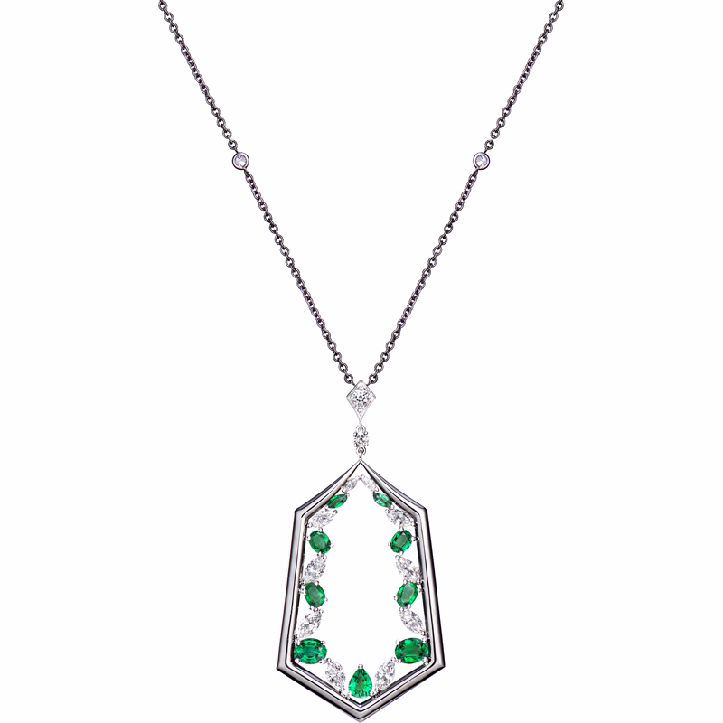Wholesale CZ silver necklace custom Sterling Silver Plated OEM/ODM Jewelry supplier and wholesaler