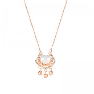 El mayorista de joyería de Canadá crea oro rosa vermeil para requisitos particulares del collar de plata esterlina 925
