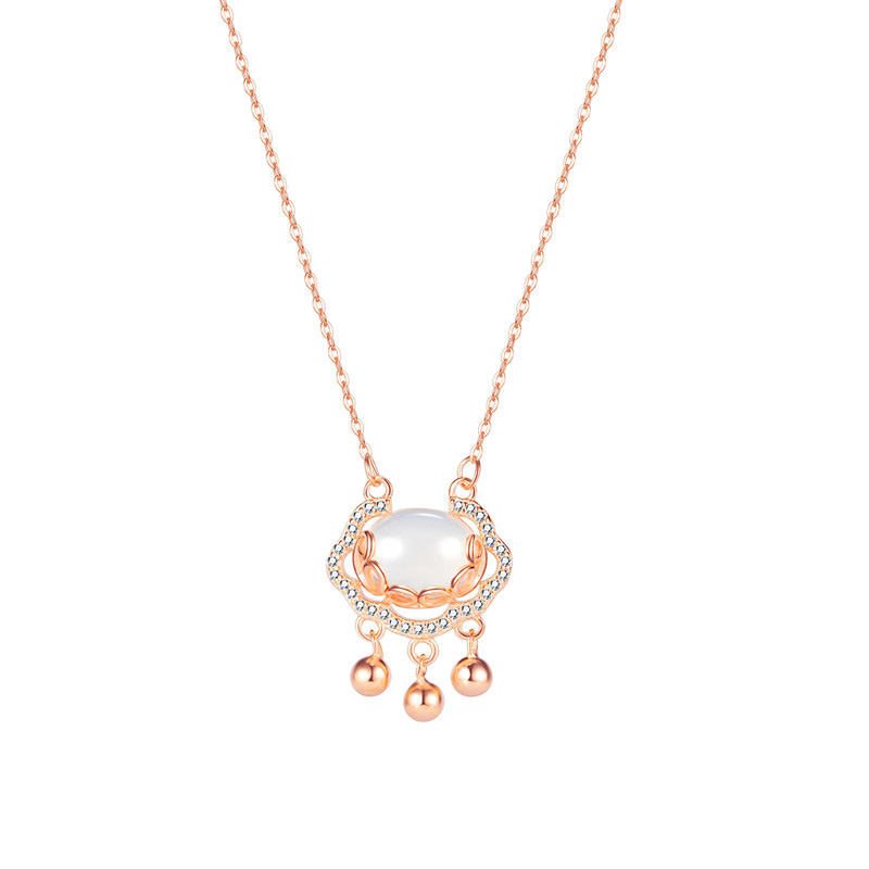Canada jewelry wholesaler custom design 925 sterling silver necklace vermeil rose gold