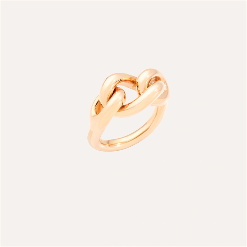 China Custom Design 925 Sterling Silver Rose Gold Plated Rings Verskaffer Groothandelaars