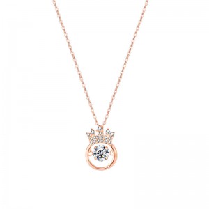 Creat your jewelry brand custom design 925 sterling silver girl’s necklace filled rose gold