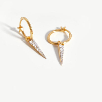 Create something unique with custom CZ earrings in 14k gold plated jewelry design at JINGYING