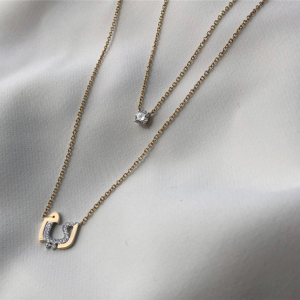 Crie seu próprio colar banhado a ouro rosa 18k fabricante de joias personalizadas China