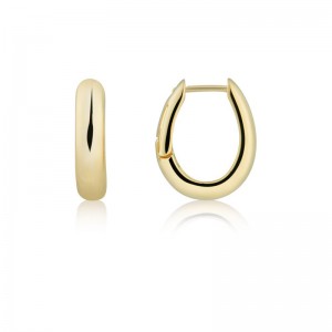 Серьги-кольца с пирсингом по индивидуальному заказу из стерлингового серебра и желтого золота с позолотой. Ювелирный трейдер.