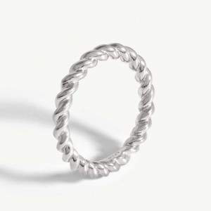 Creazione di anelli twist personalizzati in gioielli in argento sterling 925