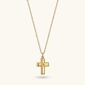 Manufacturer Custom Jewelry OEM ODM Gold Filled Cross Necklace