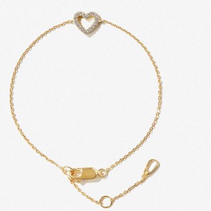 Cubic zirconia heart bracelet sterling silver jewelry custom manufacturer
