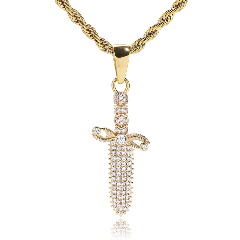 Collana personalizzata realizzata in argento ma colorata in gioielli placcati in oro