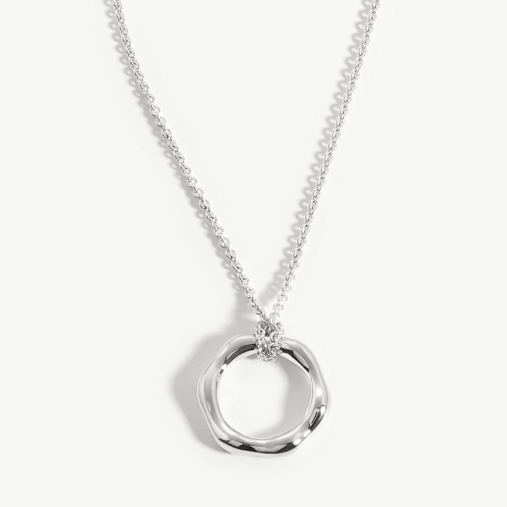Cusotm wholesale mini molten pendant necklaces sterling silver manufacturer