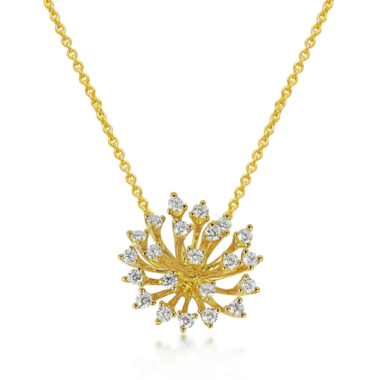 Partihandel anpassade 18k guld diamant OEM/ODM smycken hänge halsband smycken leverantör OEM
