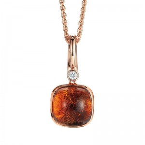 Custom 18k rose gold necklace ODM OEM 925 Sterling Silver Jewelry Manufacturer