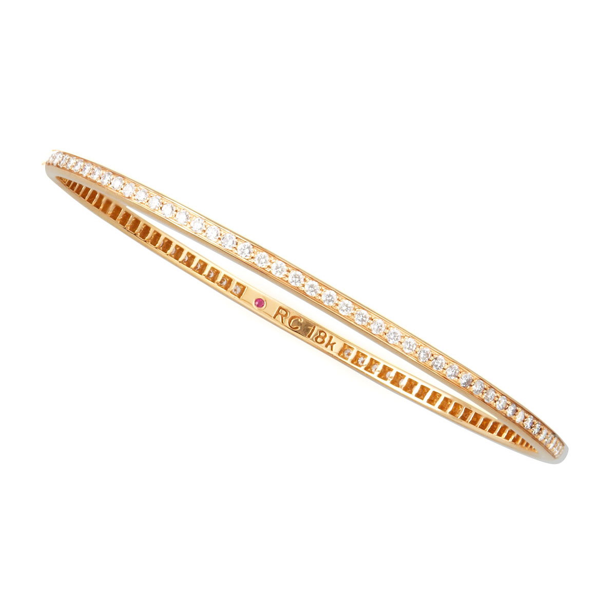 Wholesale Custom OEM/ODM Jewelry 70mm Rose Gold plated sterling silver Bangle OEM